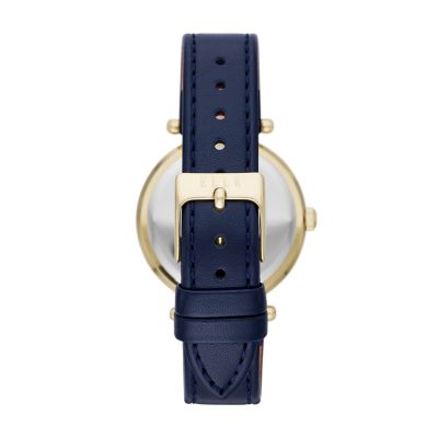 ELLE Marais Multifunction Blue Leather Watch ELL23003 Watch