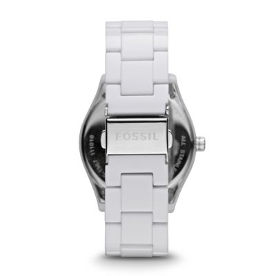 Stella Multifunction White Resin Watch ES1967 Fossil