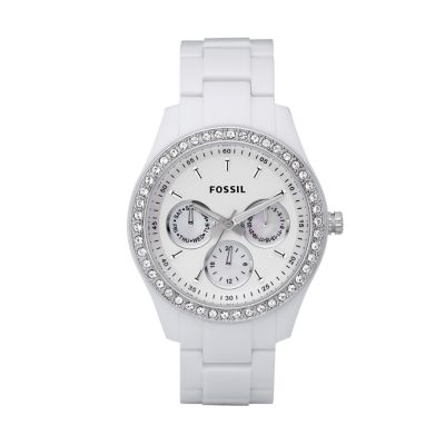 Fossil stella watch white