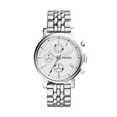 Original Boyfriend Chronograph Stainless Steel Watch - Fossil