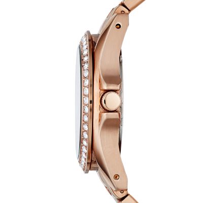 Fossil riley best sale watch rose gold