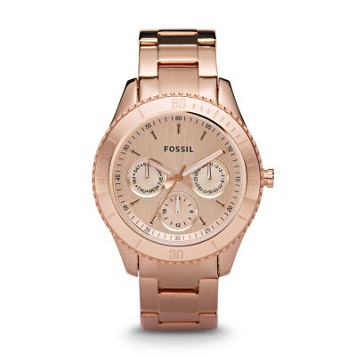 Multifunction Rose-Tone Steel Watch - ES2859 - Fossil