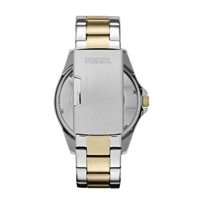 Fossil riley watch outlet two tone