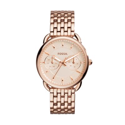 Tailor Multifunction Rose-Tone Stainless Steel Watch - ES3713 - Fossil