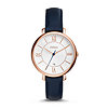 Jacqueline Navy Leather Watch
