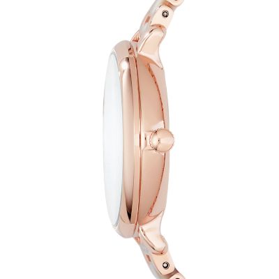 Jacqueline Multifunction Rose-Tone Stainless Steel and Acetate Watch ...
