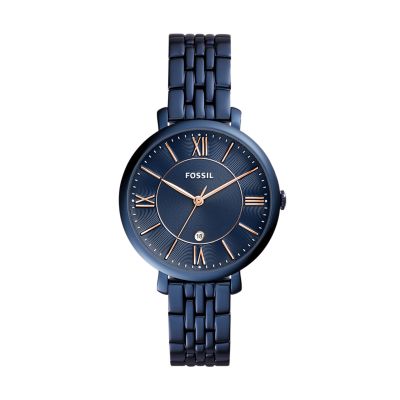 Fossil blue women's watch new arrivals