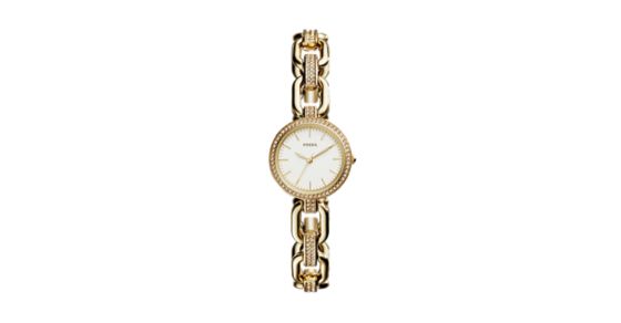 Kerstyn Three-Hand Gold-Tone Stainless Steel Watch - Fossil