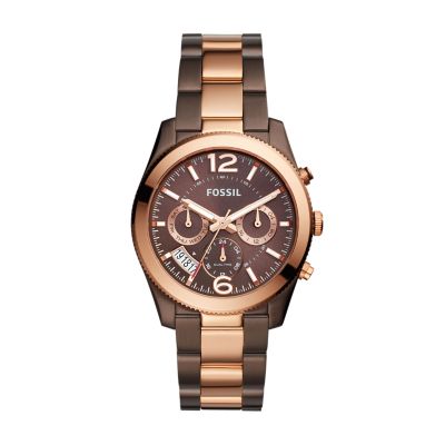 Perfect Boyfriend Multifunction Rose Tone Stainless Steel Watch