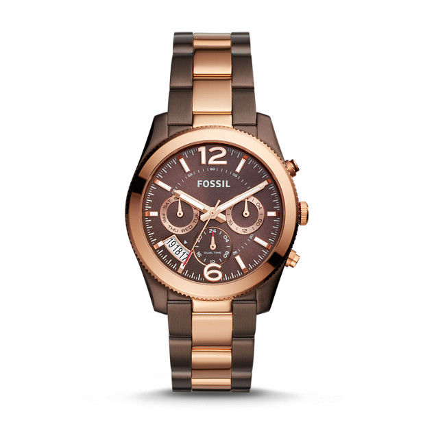 Perfect Boyfriend Multifunction Two-Tone Stainless Steel Watch - Fossil