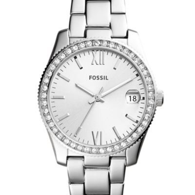 Montres Acier Et Argente Pour Femme Toutes Les Montres Acier Pour Femme Fossil