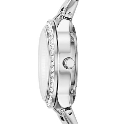 Blane Three-Hand Stainless Steel Watch and Jewellery Gift Set