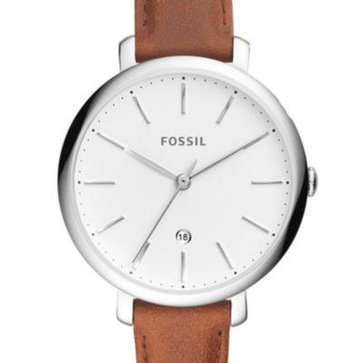 womens tan leather watch