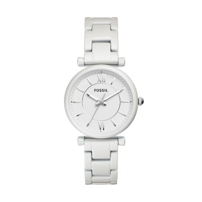 Fossil watch white new arrivals