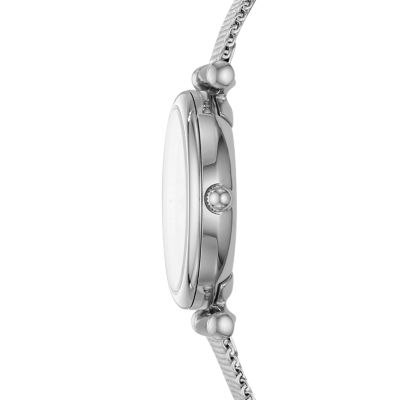 Carlie Mini Three-Hand Stainless Steel Watch