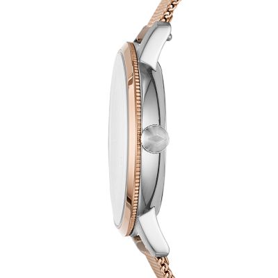 Fossil neely 2024 rose gold