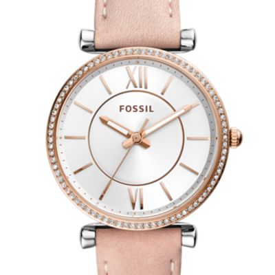 ladies fossil watch leather band