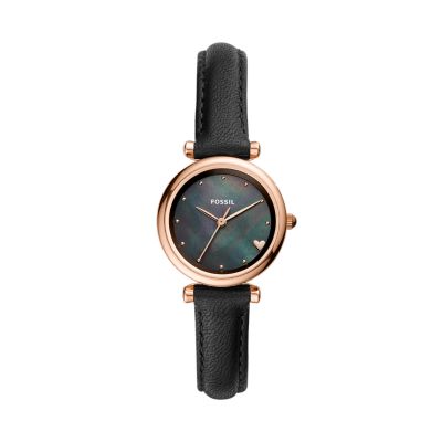 Fossil carlie hot sale mini black