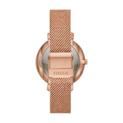 Jacqueline Three-Hand Rose-Gold-Tone Stainless Steel Watch