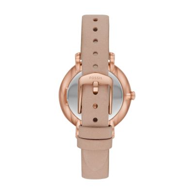 Fossil blush clearance leather watch strap