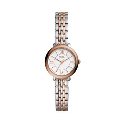 Jacqueline Mini Three Hand Two Tone Stainless Steel Watch