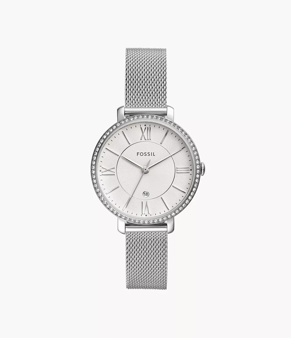 Jacqueline Three-Hand Date Stainless Steel Watch jewelry
