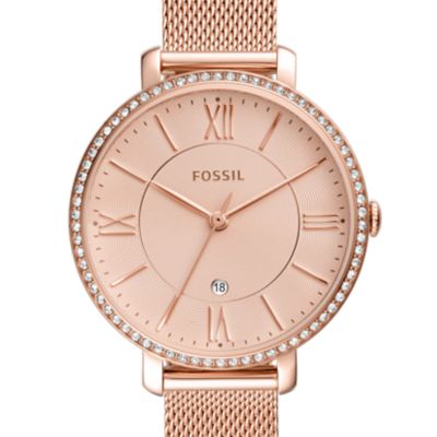 fossil rose gold watch