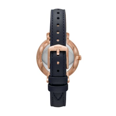 Fossil jacqueline best sale navy leather watch