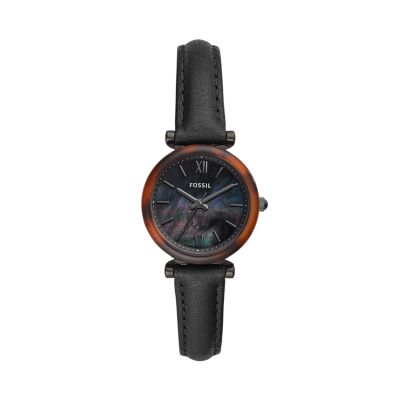 Tortoise shell fossil watch hot sale