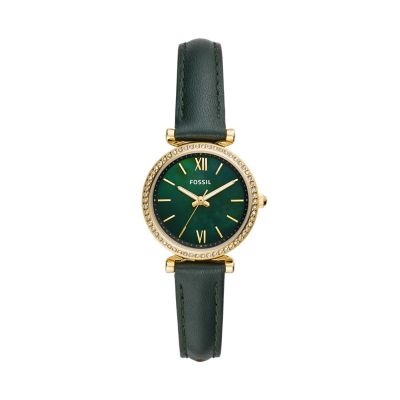 Fossil gold green online watch