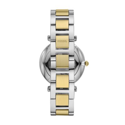 Carlie Multifunction Two-Tone Stainless Steel Watch - Fossil