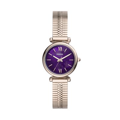 purple fossil watch