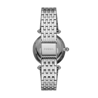 Lyric Three Hand Stainless Steel Watch ES4712 Fossil