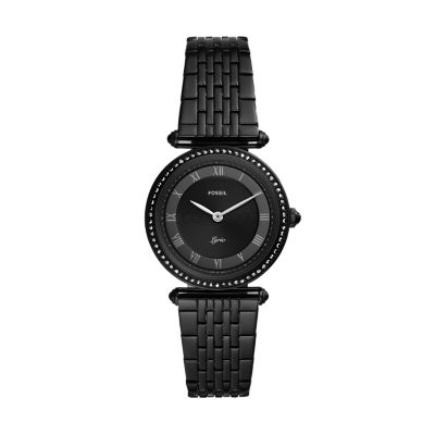 All black 2025 fossil watch women's