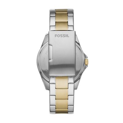 Riley Multifunction Two-Tone Stainless Steel Watch - Fossil