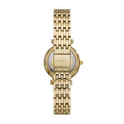 Carlie Mini Three-Hand Gold-Tone Stainless Steel Watch - ES4735 