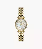 Carlie Mini Three-Hand Gold-Tone Stainless-Steel Watch