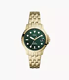 FB-01 Three-Hand Date Gold-Tone Stainless Steel Watch