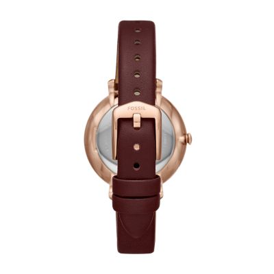 Fossil deals maroon watch