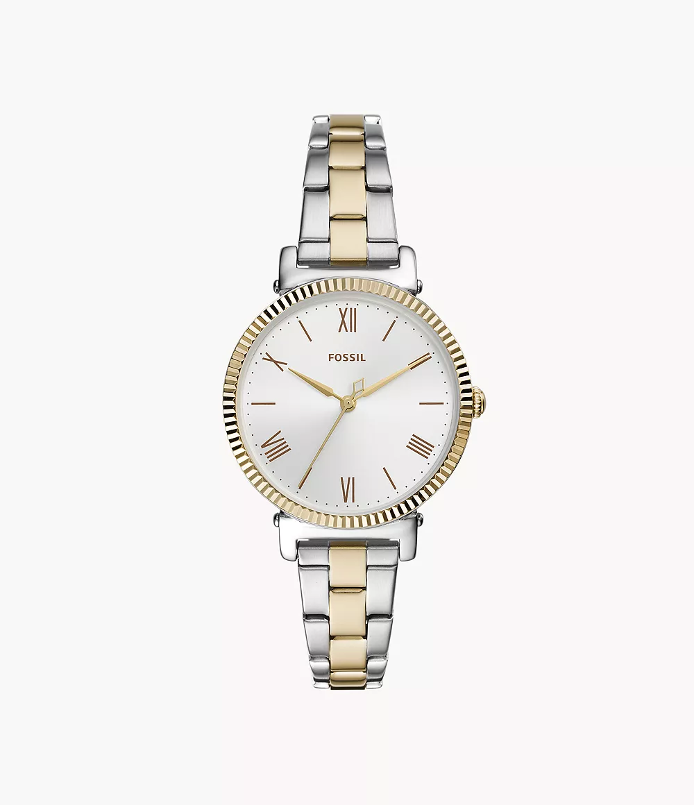 Daisy Three-Hand Two-Tone Stainless Steel Watch