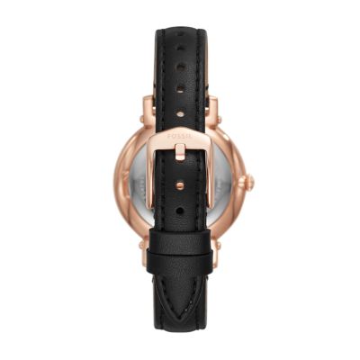 Daisy Three-Hand Black Leather Watch - ES4793 - Watch Station
