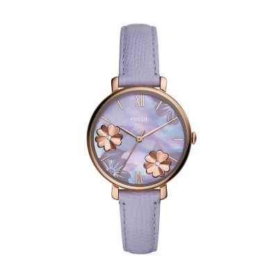 purple fossil watch