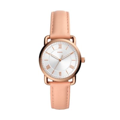 Copeland Three-Hand Nude Leather Watch - ES4823 - Fossil