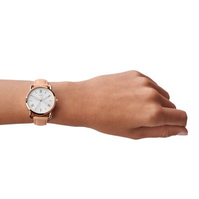 Copeland Three-Hand Nude Leather Watch - ES4823 - Fossil