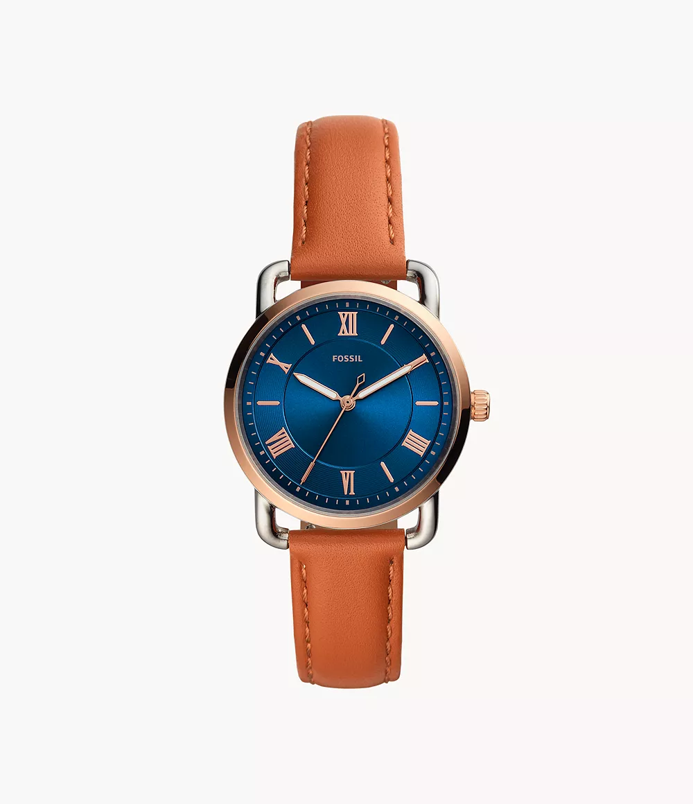 Image of Copeland Three-HandTan Leather Watch