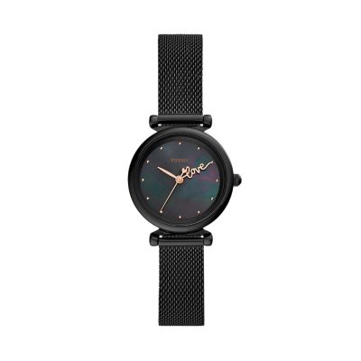 Fossil carlie best sale black watch