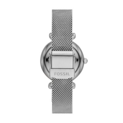 Carlie Mini Three Hand Stainless Steel Watch ES4837 Fossil