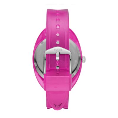 Hot pink best sale fossil watch