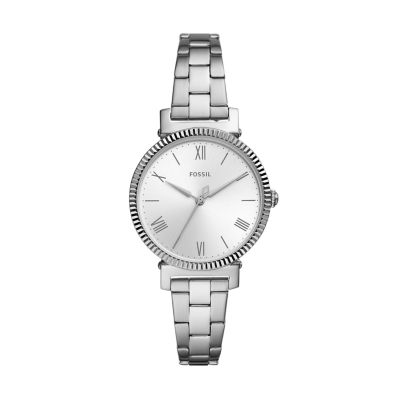 Daisy Three Hand Stainless Steel Watch ES4864 Fossil