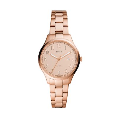 lady's smartwatch rose gold